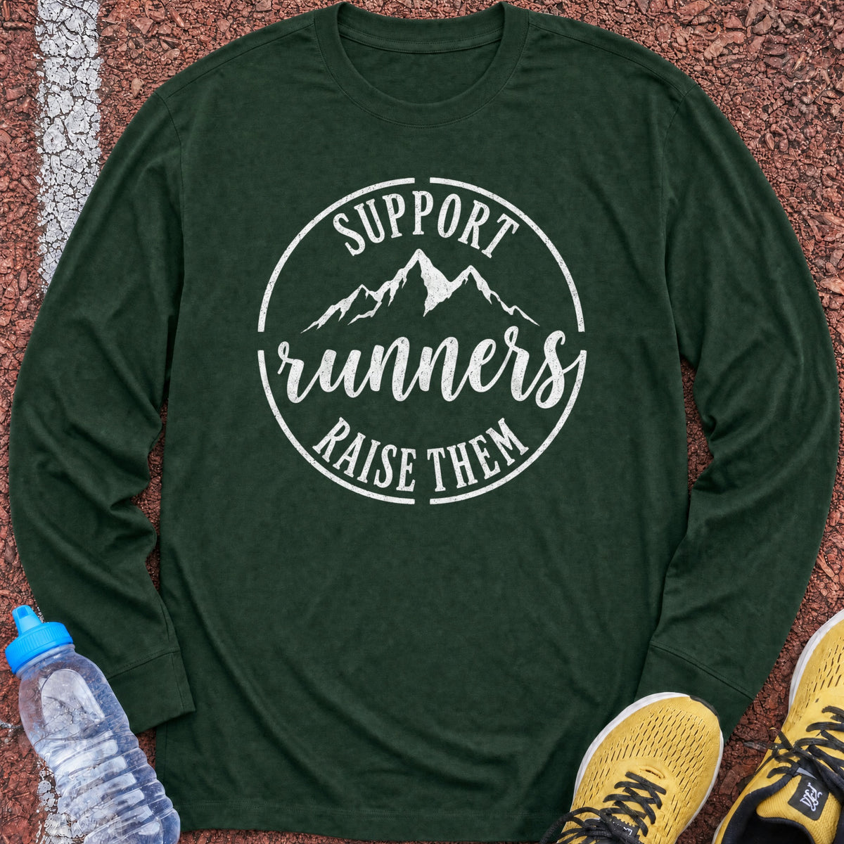 Support Runners Long Sleeve - Forest Green