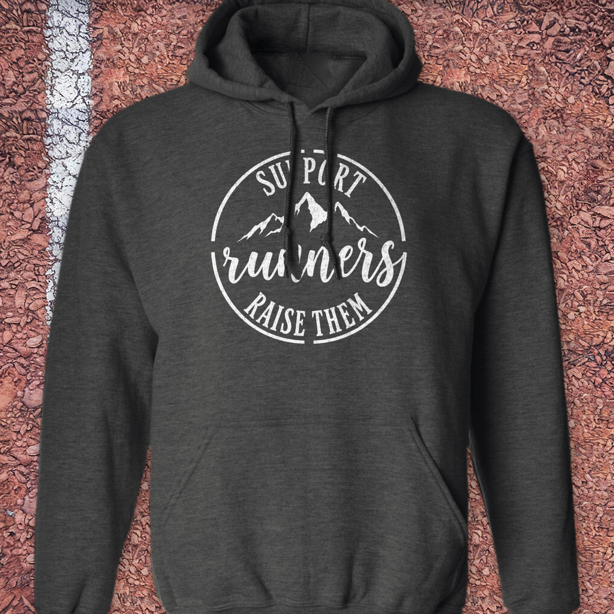 Support Runners Hoodie - Dark Heather