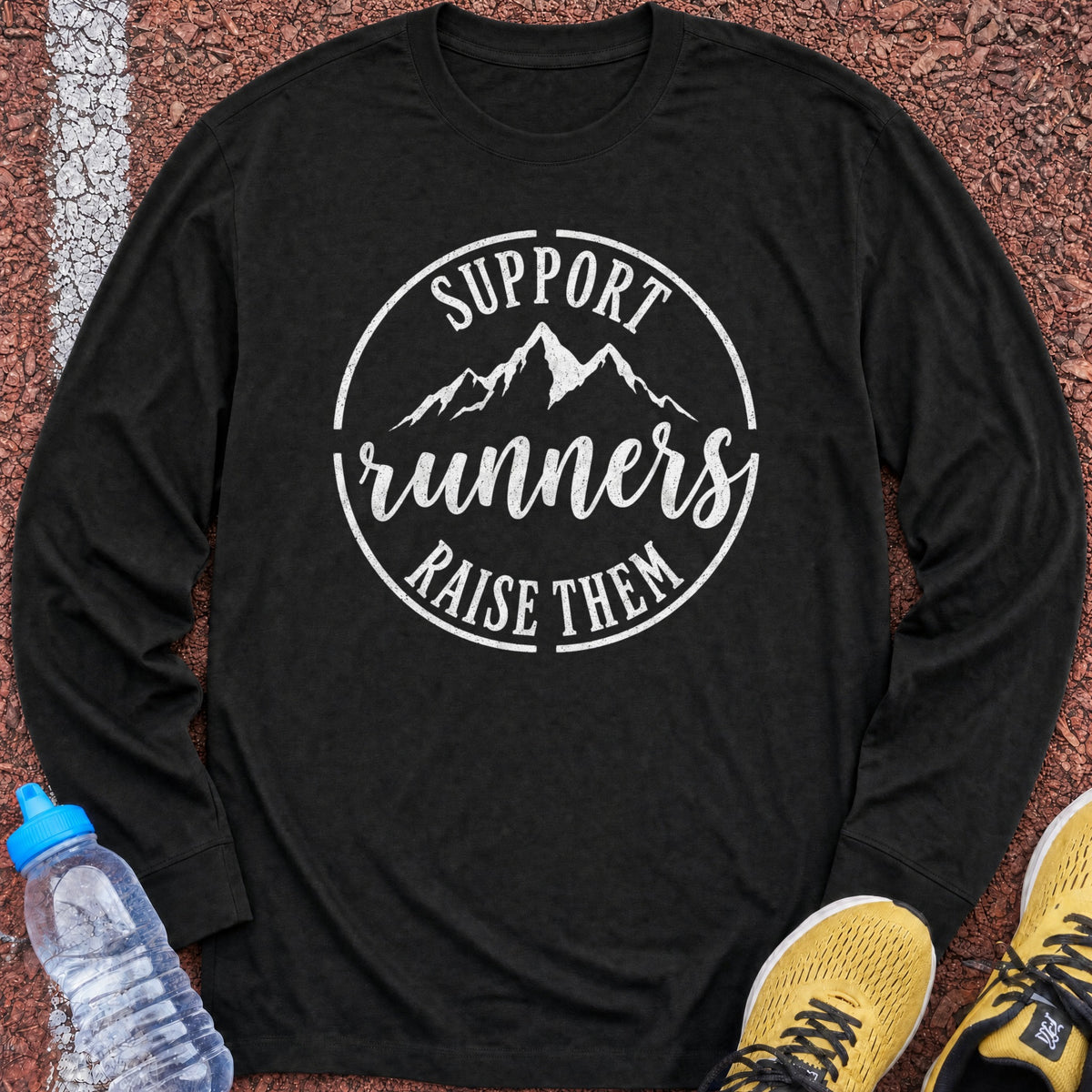 Support Runners Long Sleeve - Black