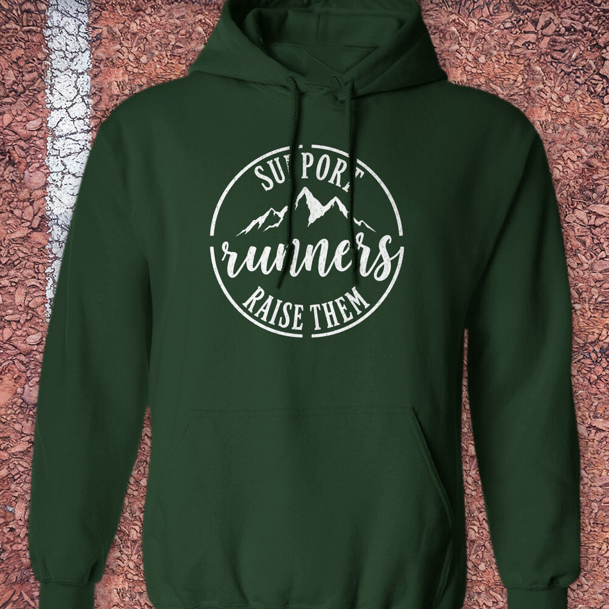 Support Runners Hoodie - Forest Green