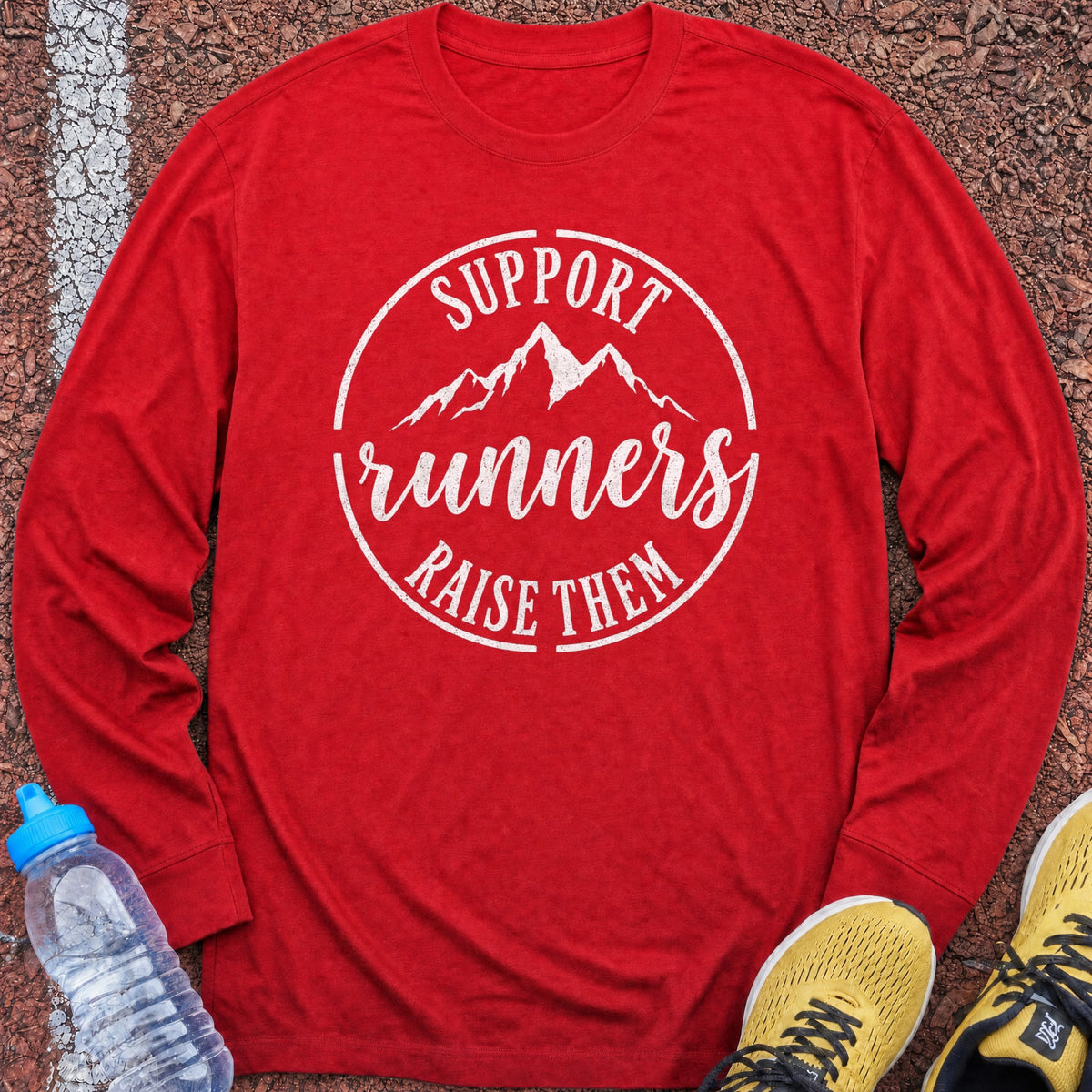 Support Runners Long Sleeve - Red