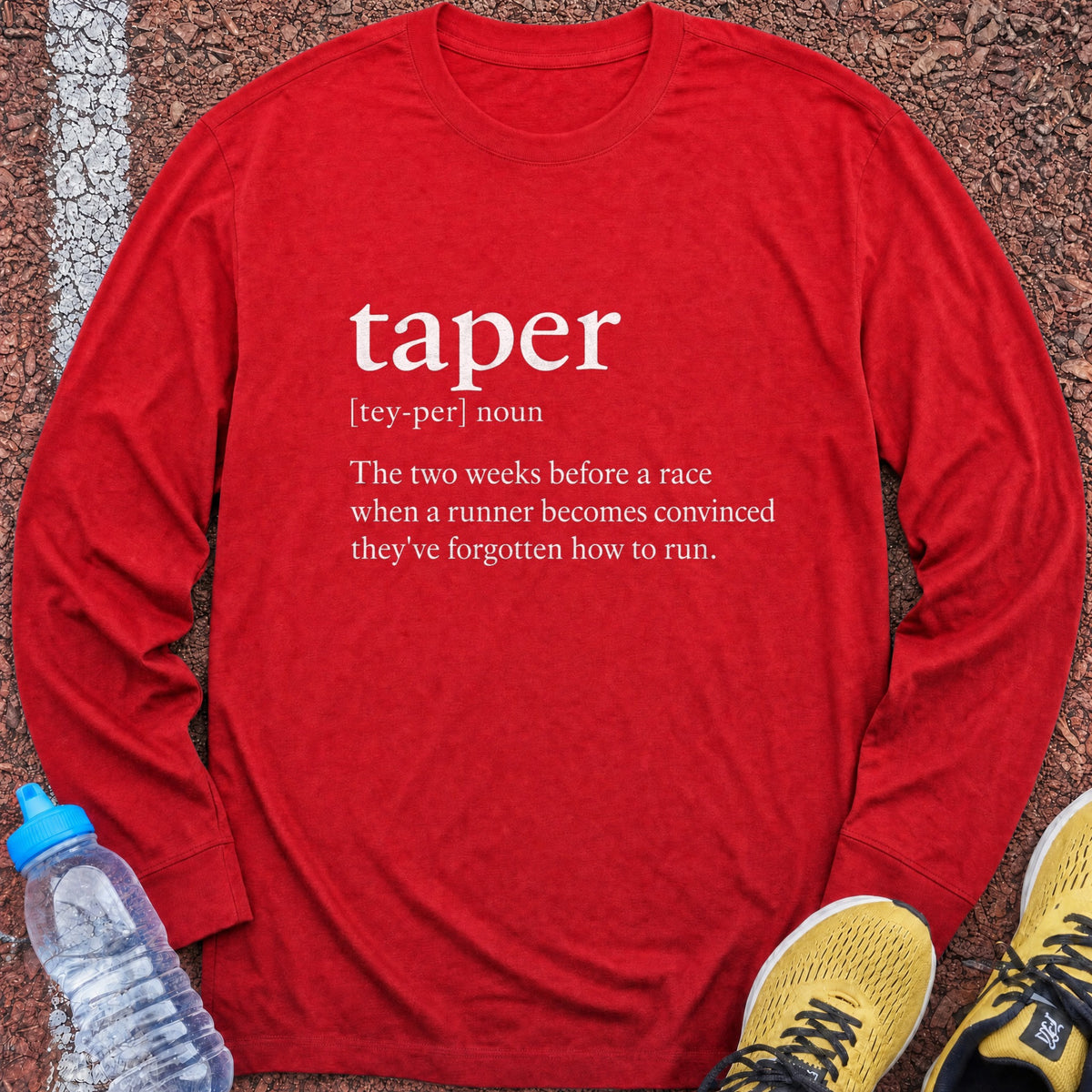 Taper Definition Long Sleeve - Red