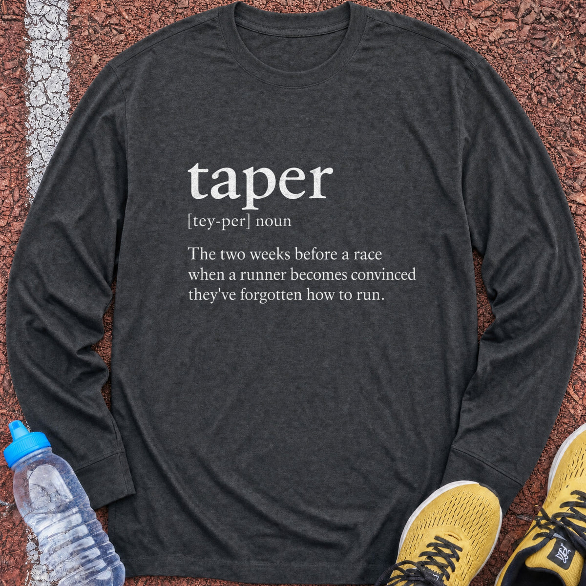 Taper Definition Long Sleeve - Dark Heather
