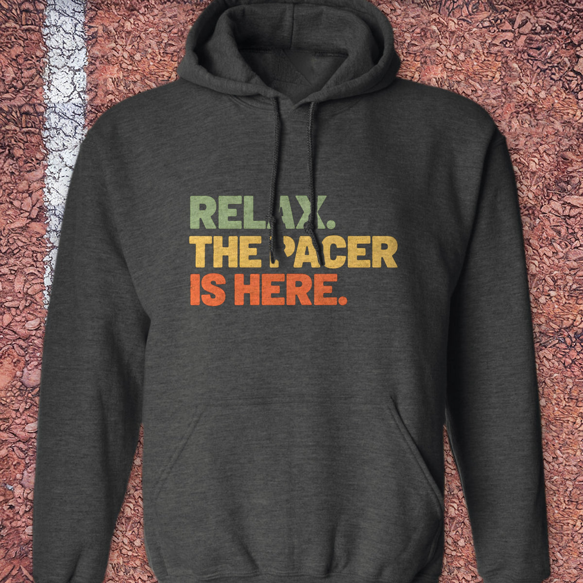 The Pacer Is Here Hoodie - Dark Heather