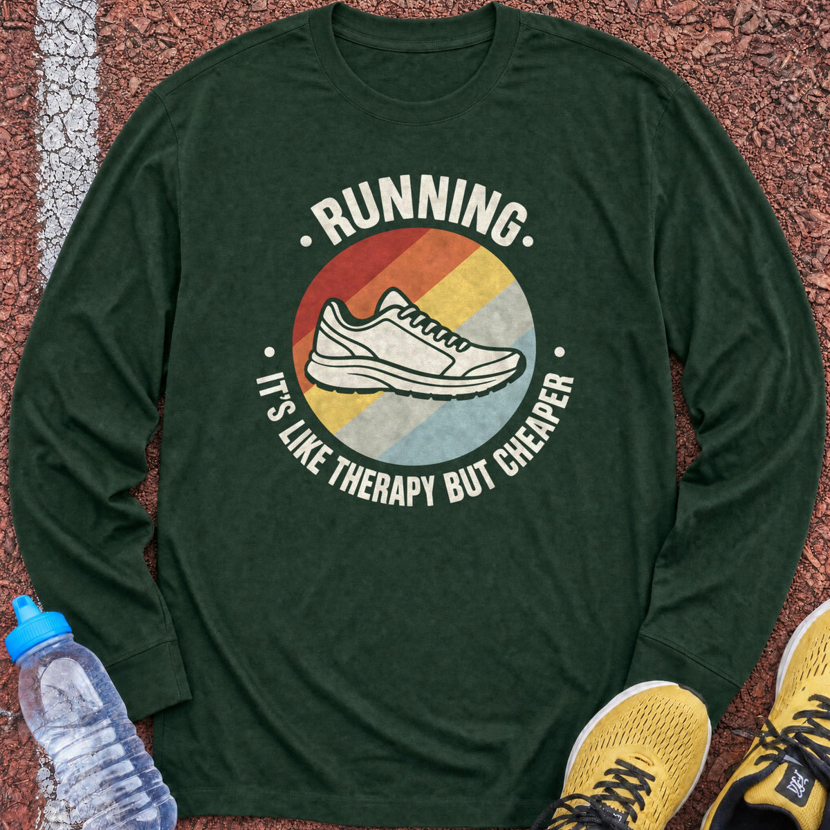 Therapy But Cheaper Long Sleeve - Forest Green