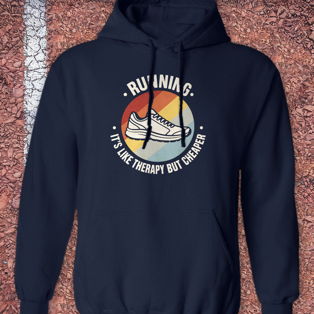 Therapy But Cheaper Hoodie - Navy