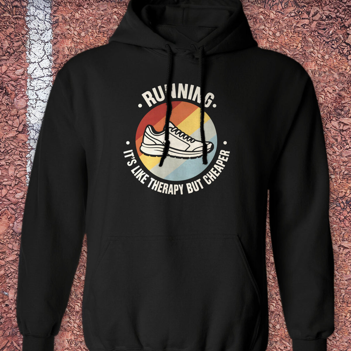 Therapy But Cheaper Hoodie - Black