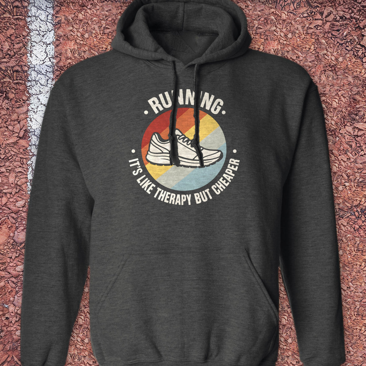 Therapy But Cheaper Hoodie - Dark Heather