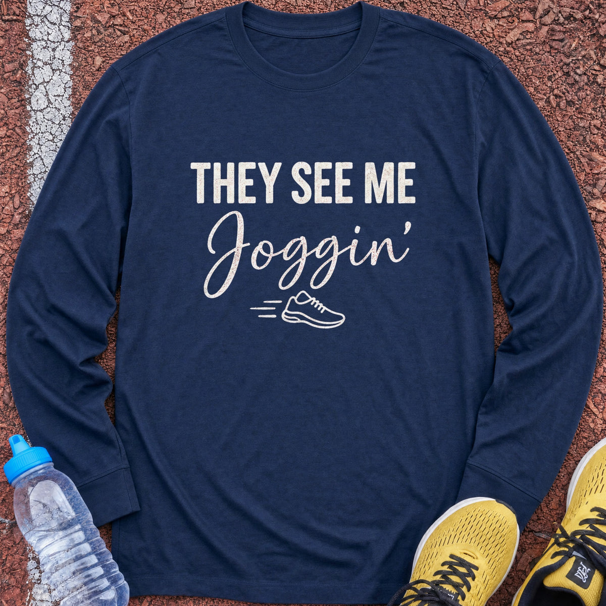 They See Me Joggin Long Sleeve - Navy