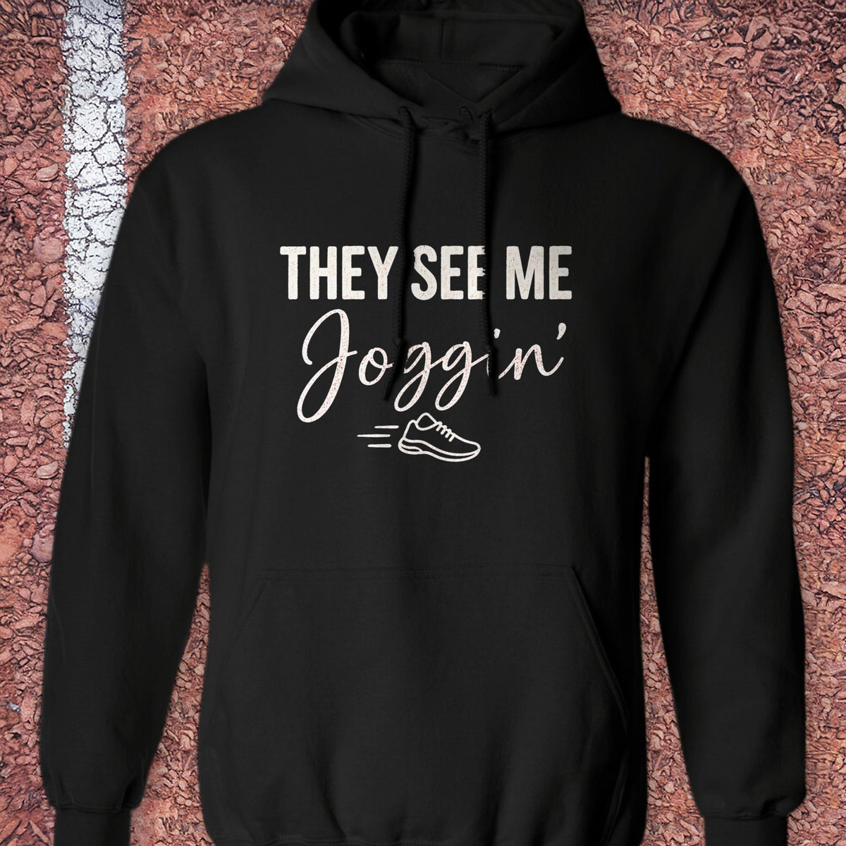 They See Me Joggin Hoodie - Black
