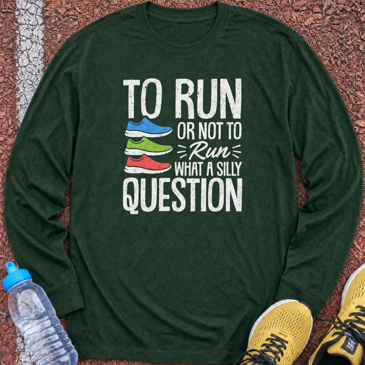 To Run or Not to Run Long Sleeve - Forest Green