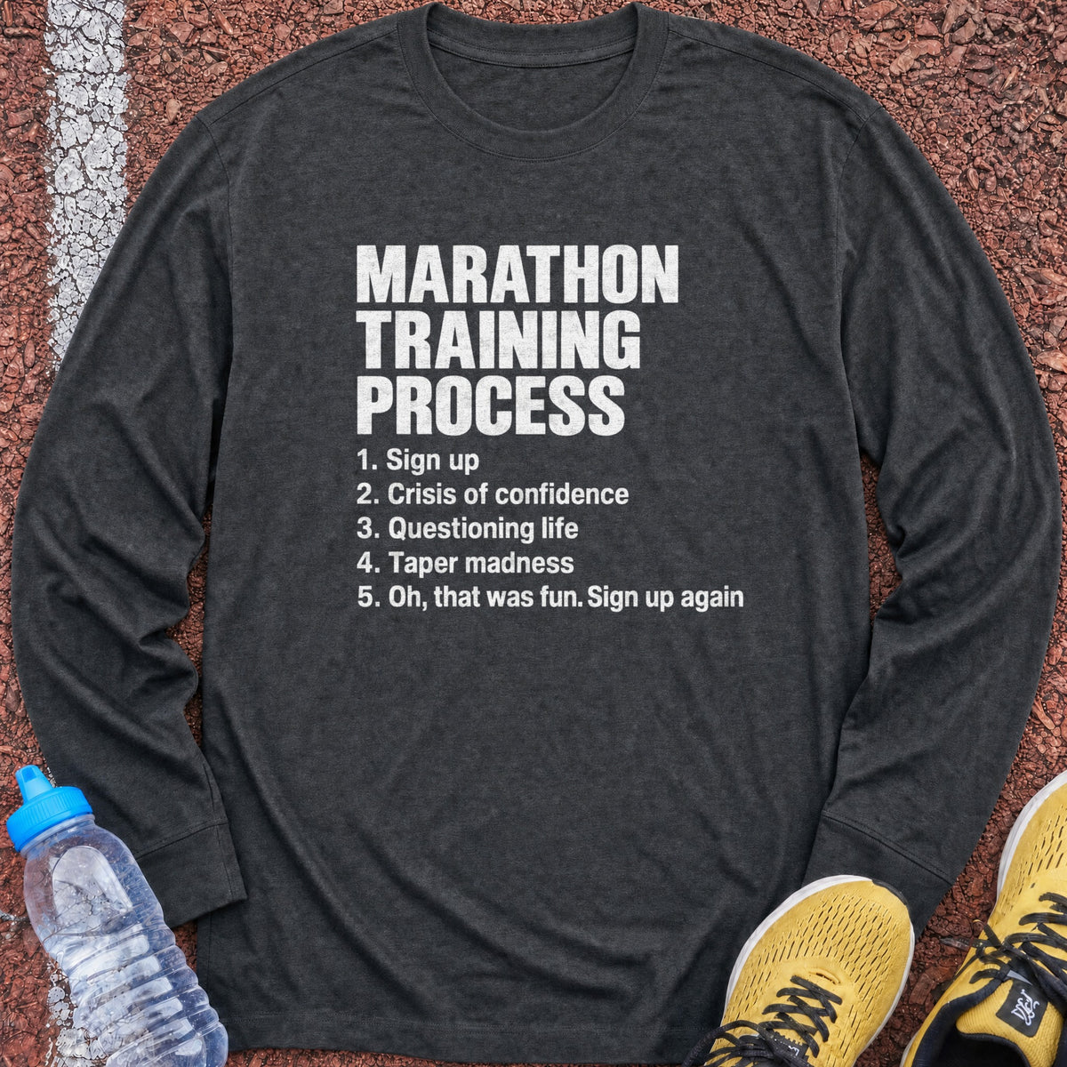 Training Process Long Sleeve - Dark Heather