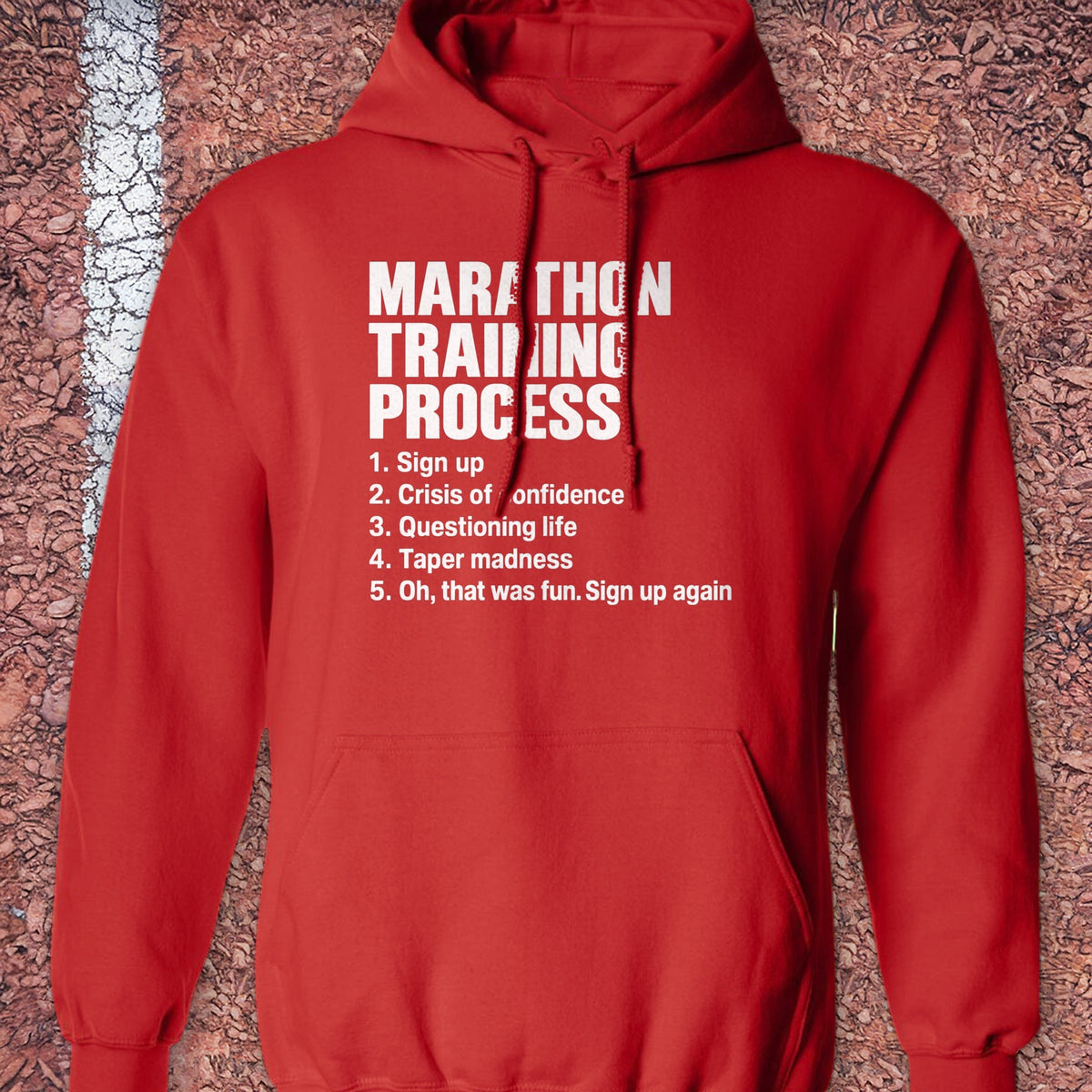Training Process Hoodie - Red