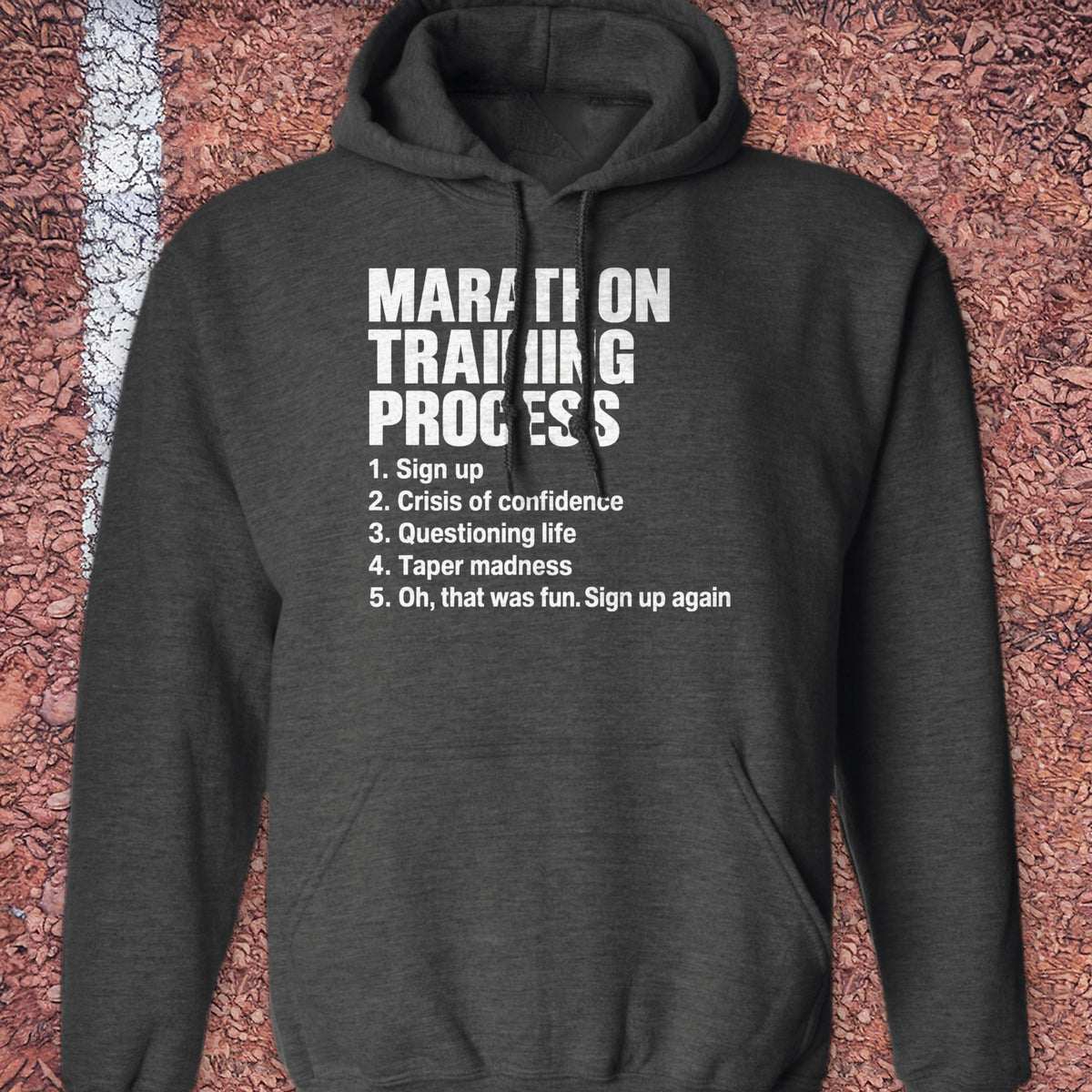 Training Process Hoodie - Dark Heather