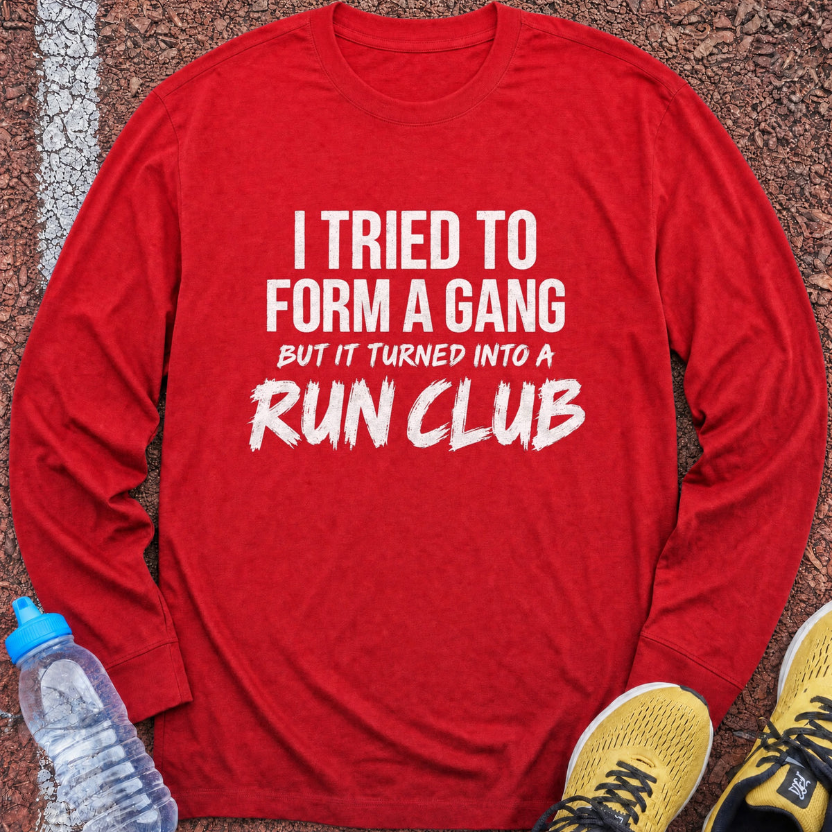 Tried to Form a Gang Long Sleeve - Red
