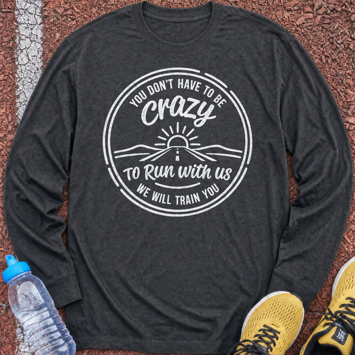 We Will Train You Long Sleeve - Dark Heather