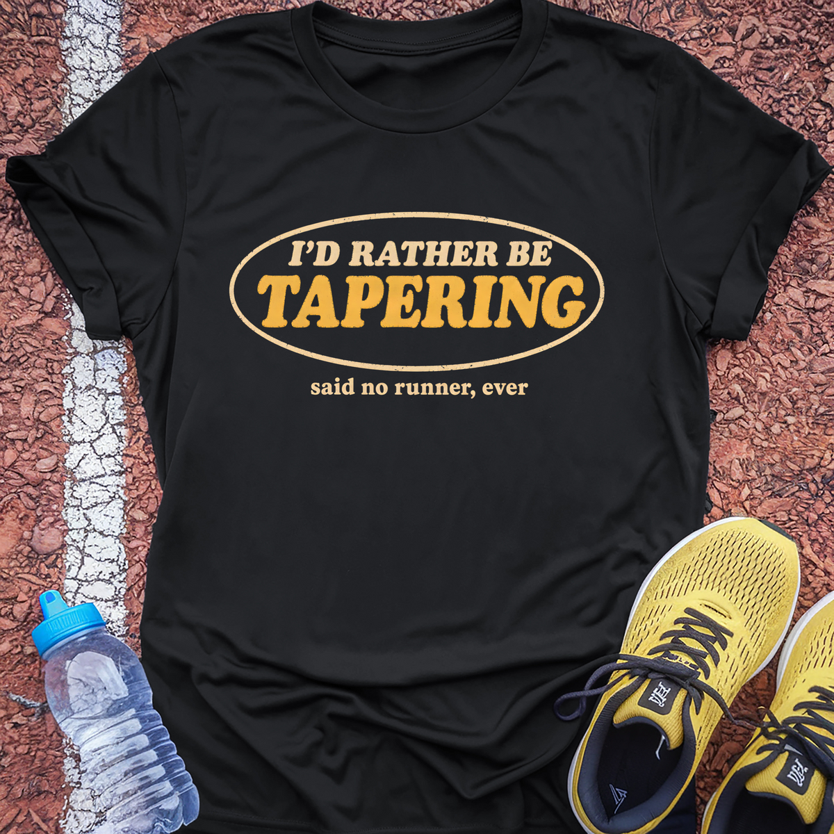 I'd Rather Be Tapering T-Shirt - Black