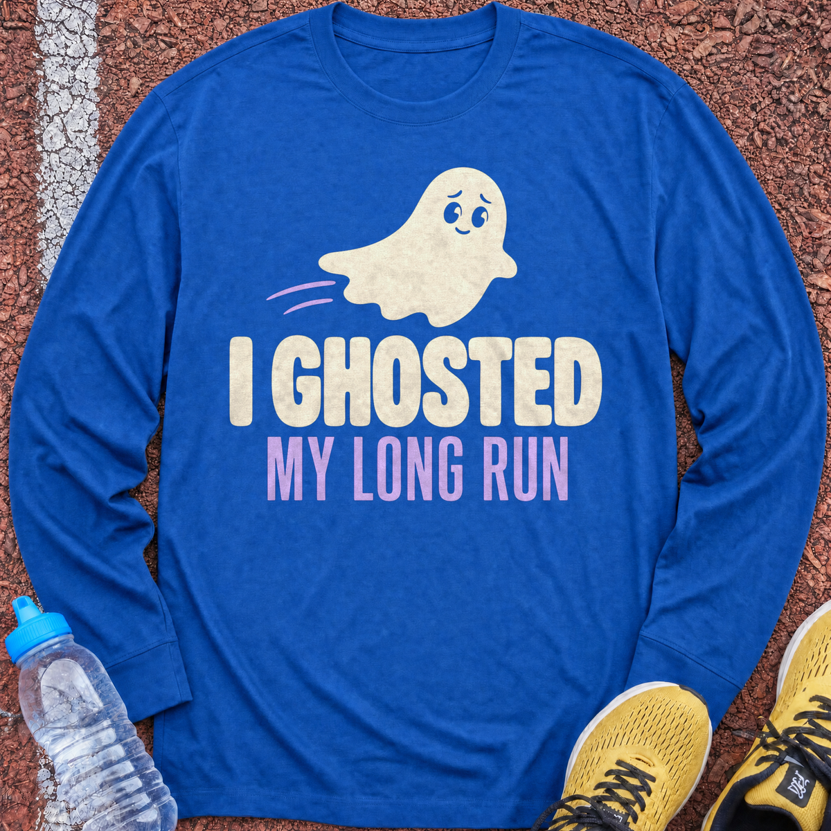 I Ghosted My Long Run Long Sleeve - Royal