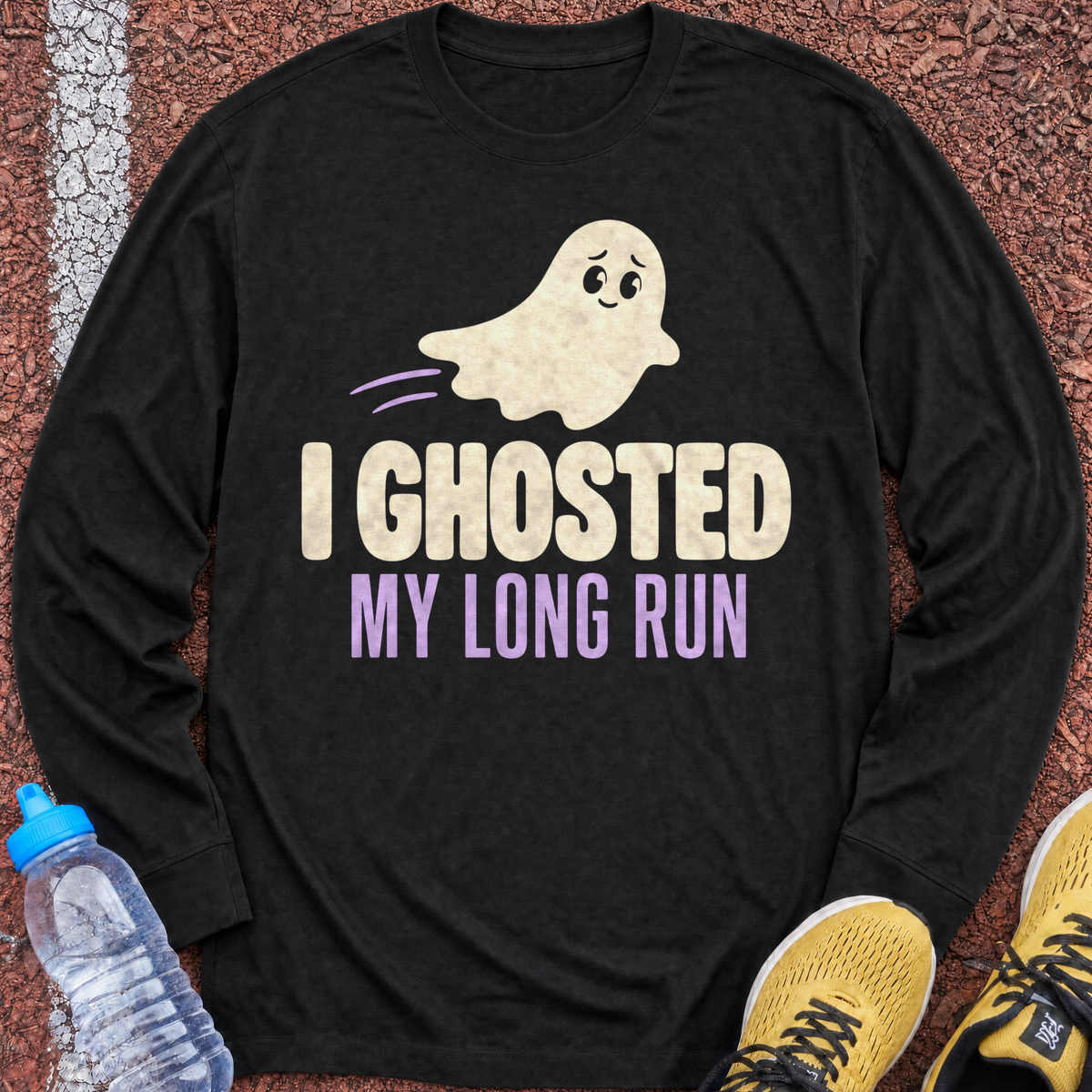 I Ghosted My Long Run Long Sleeve - Black