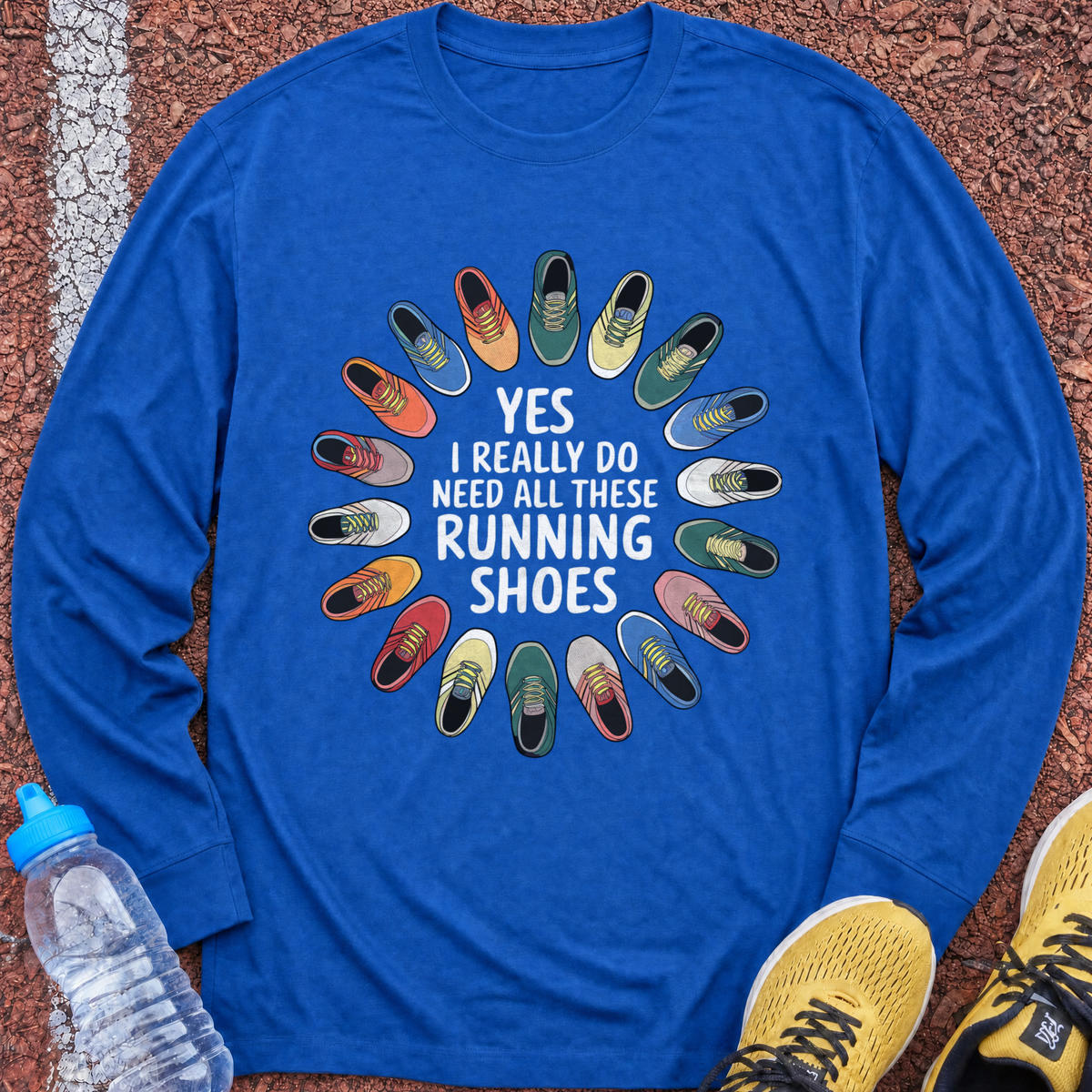 Running Shoes Long Sleeve - Royal