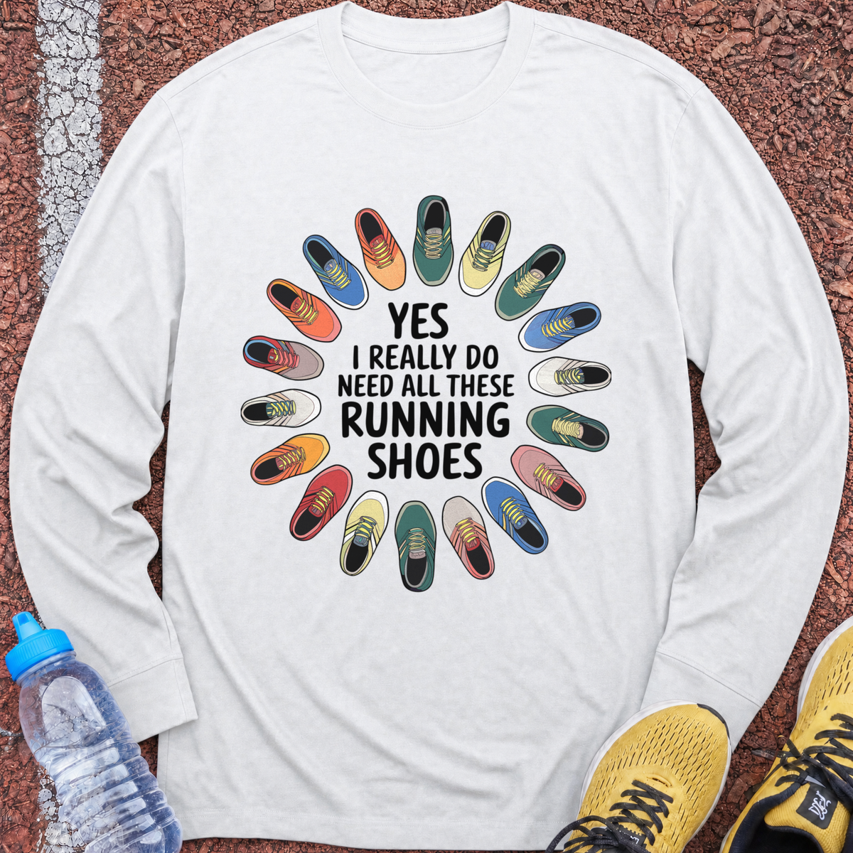 Running Shoes Long Sleeve - White