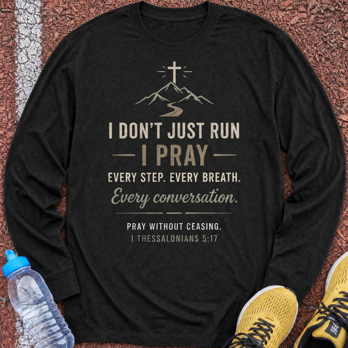 I Pray Long Sleeve - Black
