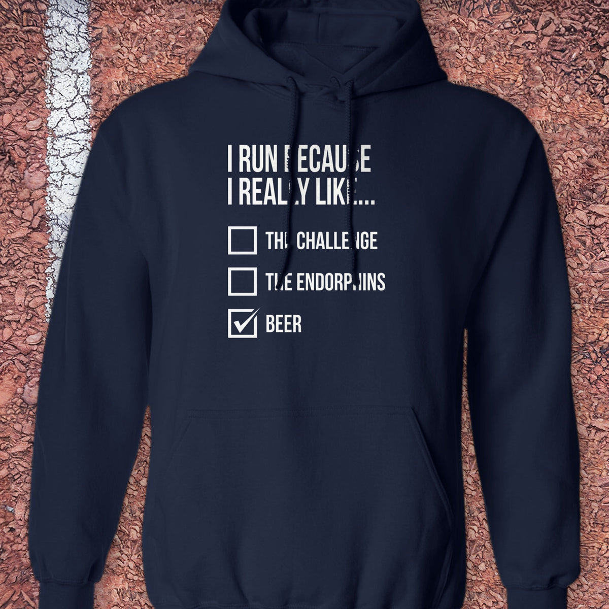 I Really Like Beer Hoodie - Navy