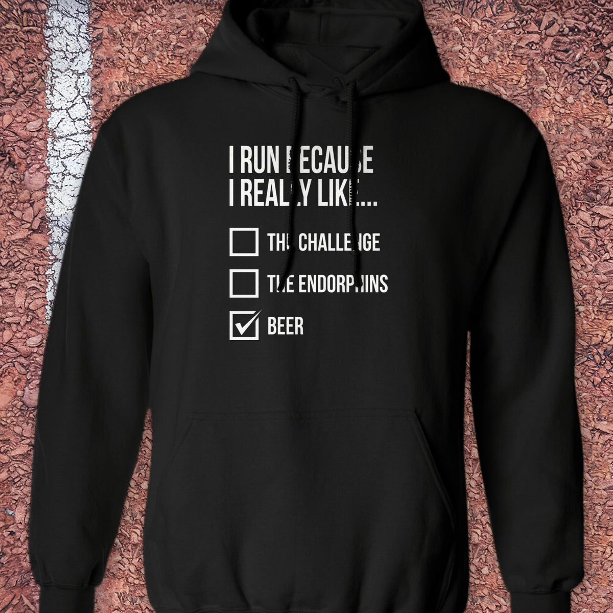 I Really Like Beer Hoodie - Black