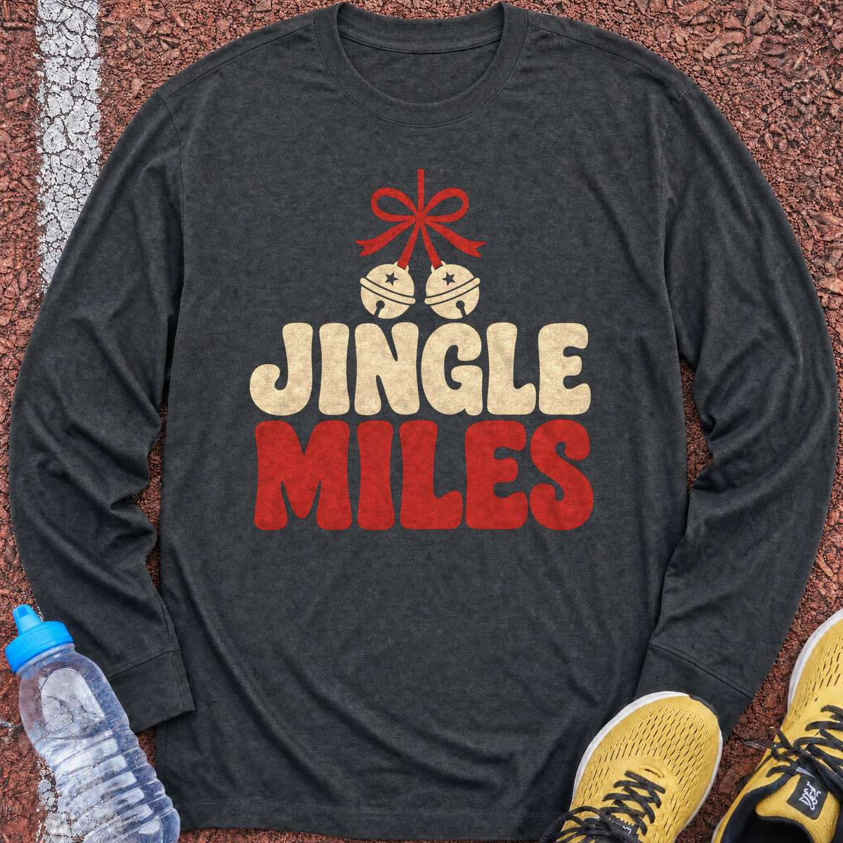 Jingle Miles Long Sleeve - Dark Heather