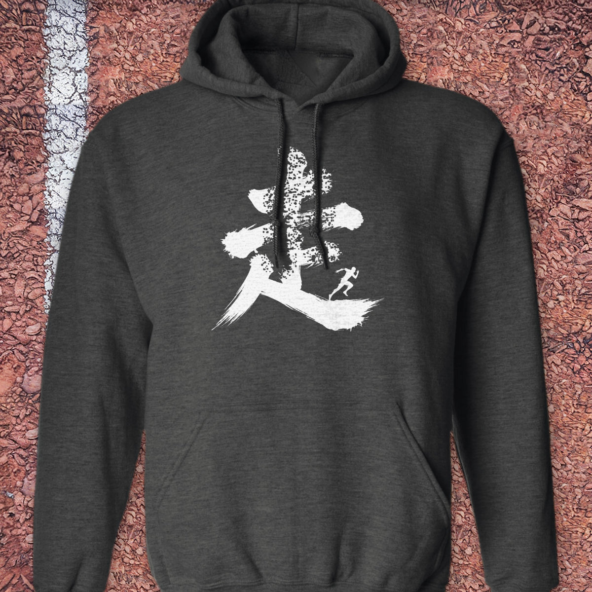 Kanji (Run) Hoodie - Dark Heather