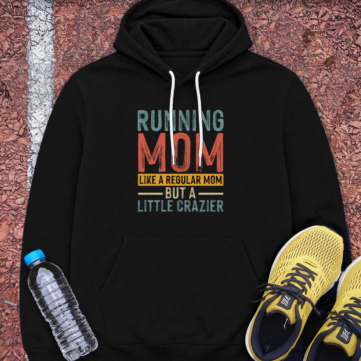 Running Mom Hoodie - Black