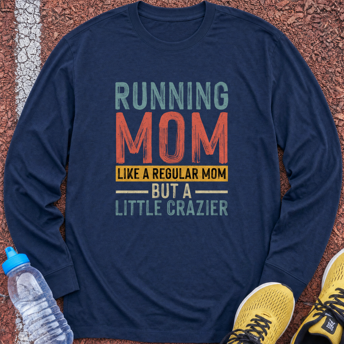 Running Mom Long Sleeve - Navy