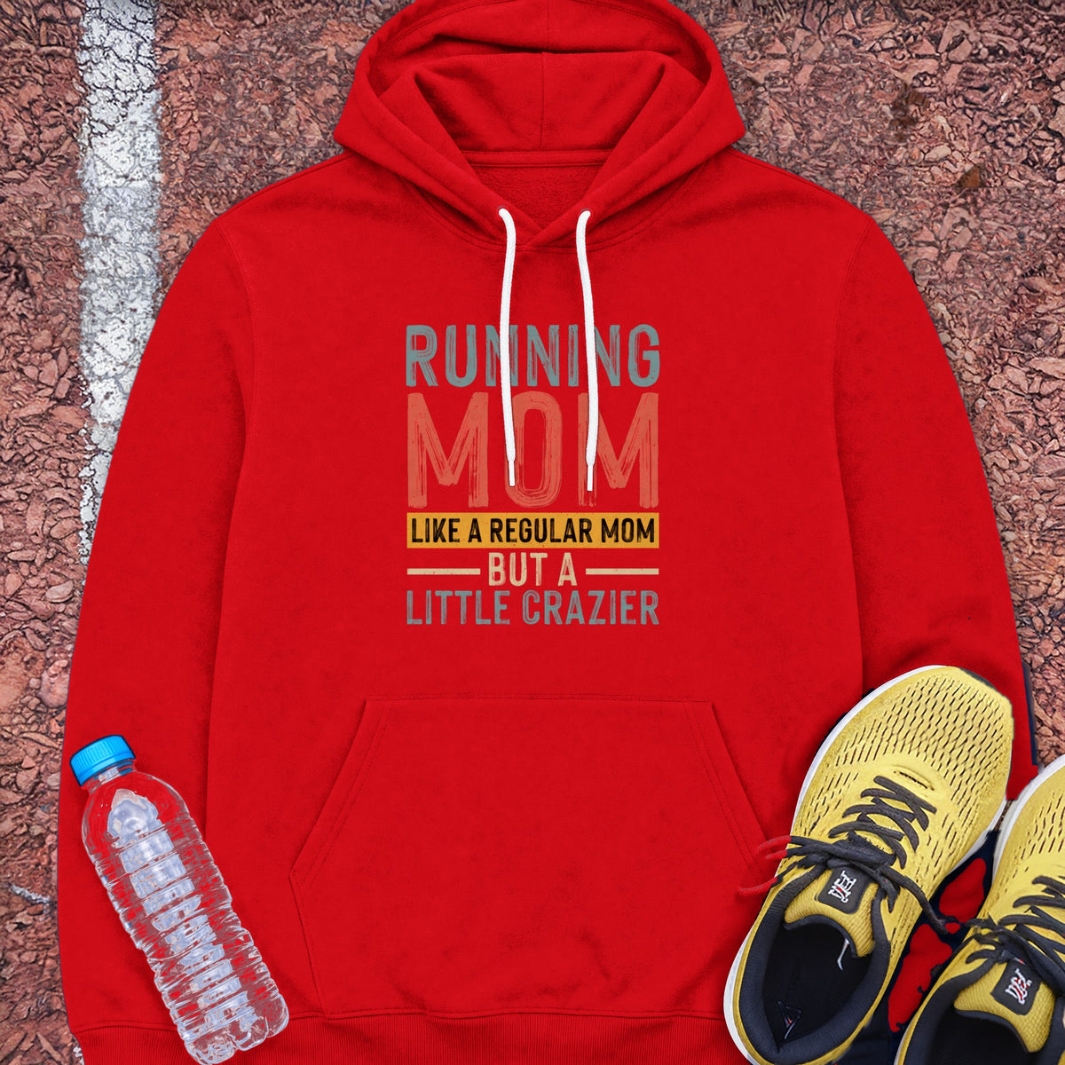 Running Mom Hoodie - Red
