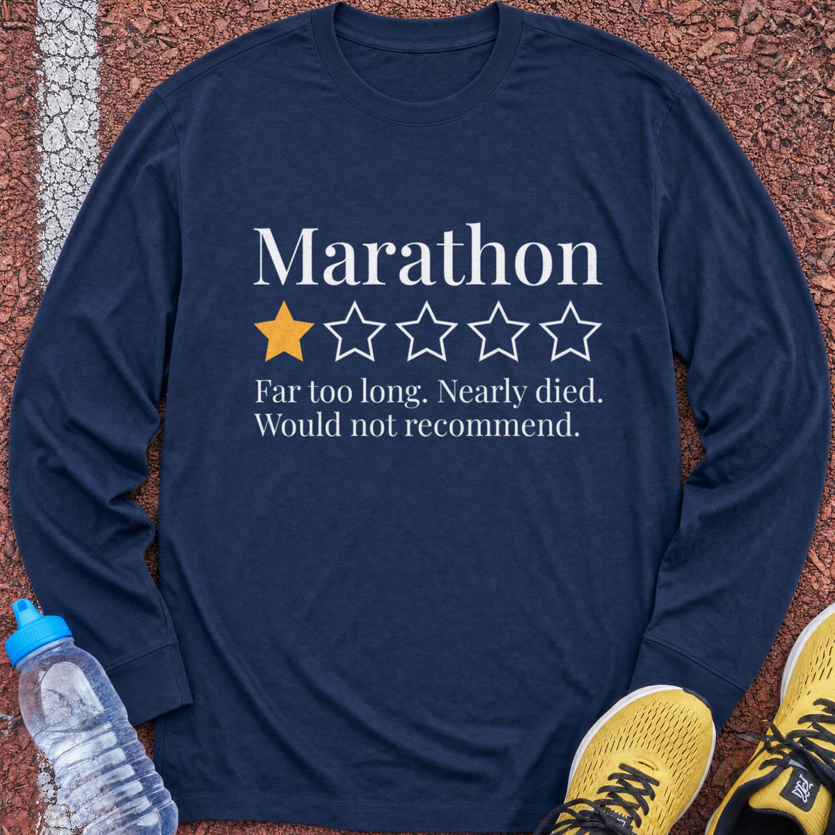 Marathon Review Long Sleeve - Navy