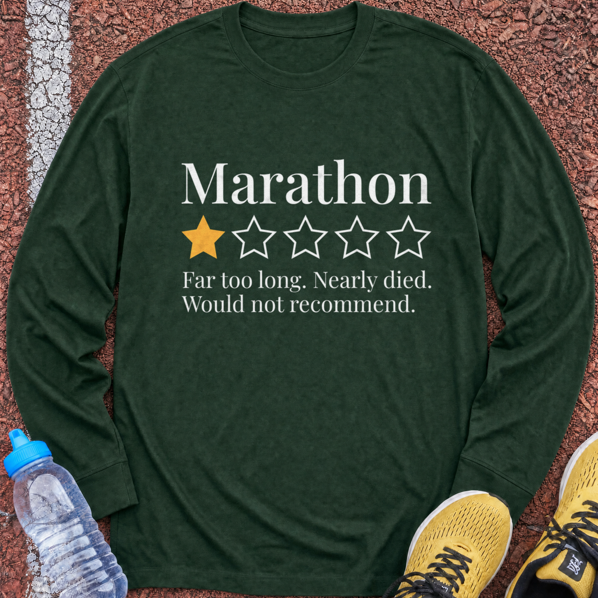 Marathon Review Long Sleeve - Forest Green