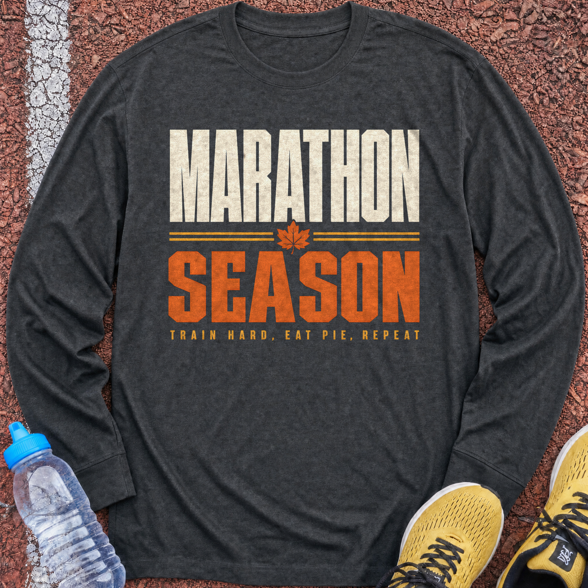 Marathon Season Long Sleeve - Dark Heather