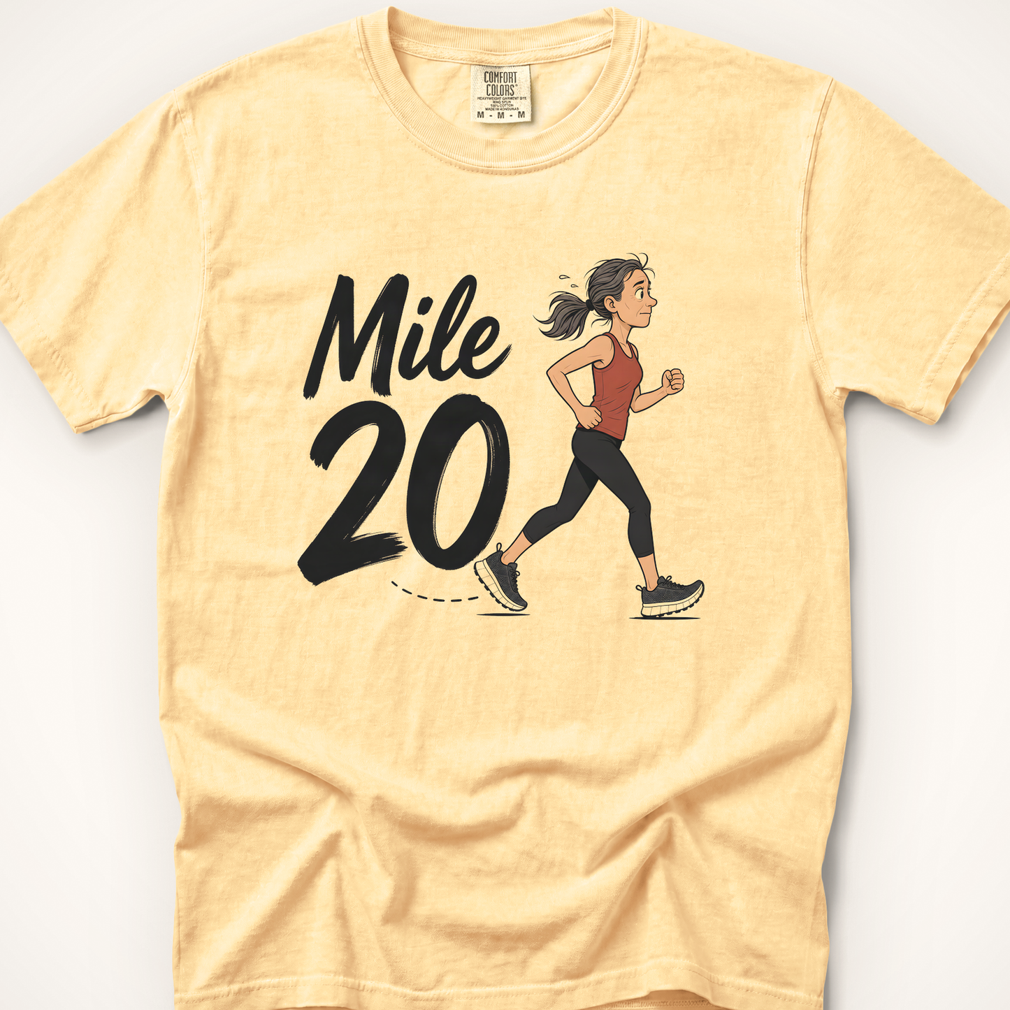 Mile 20 Runner T-Shirt - Butter