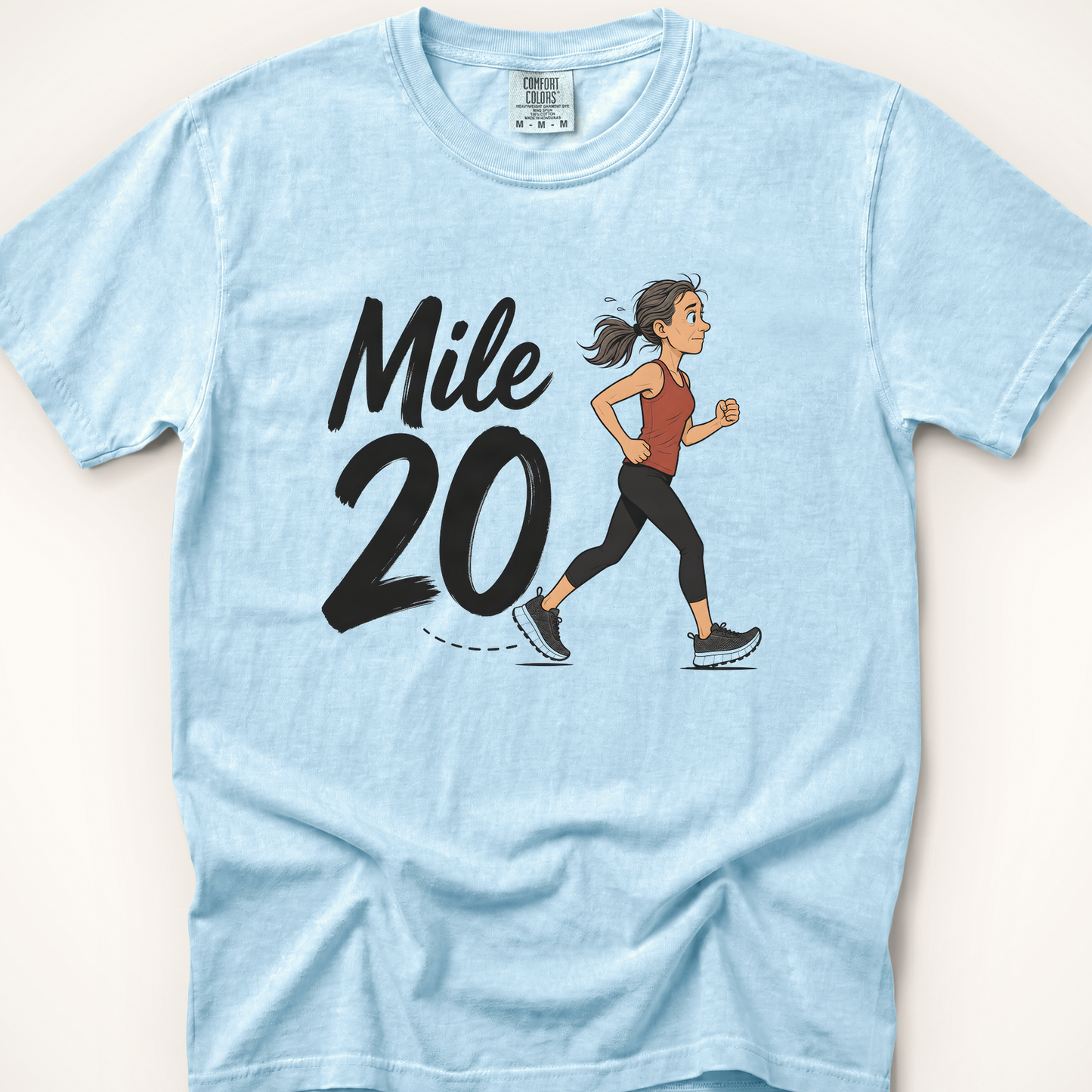 Mile 20 Runner T-Shirt - Chambray