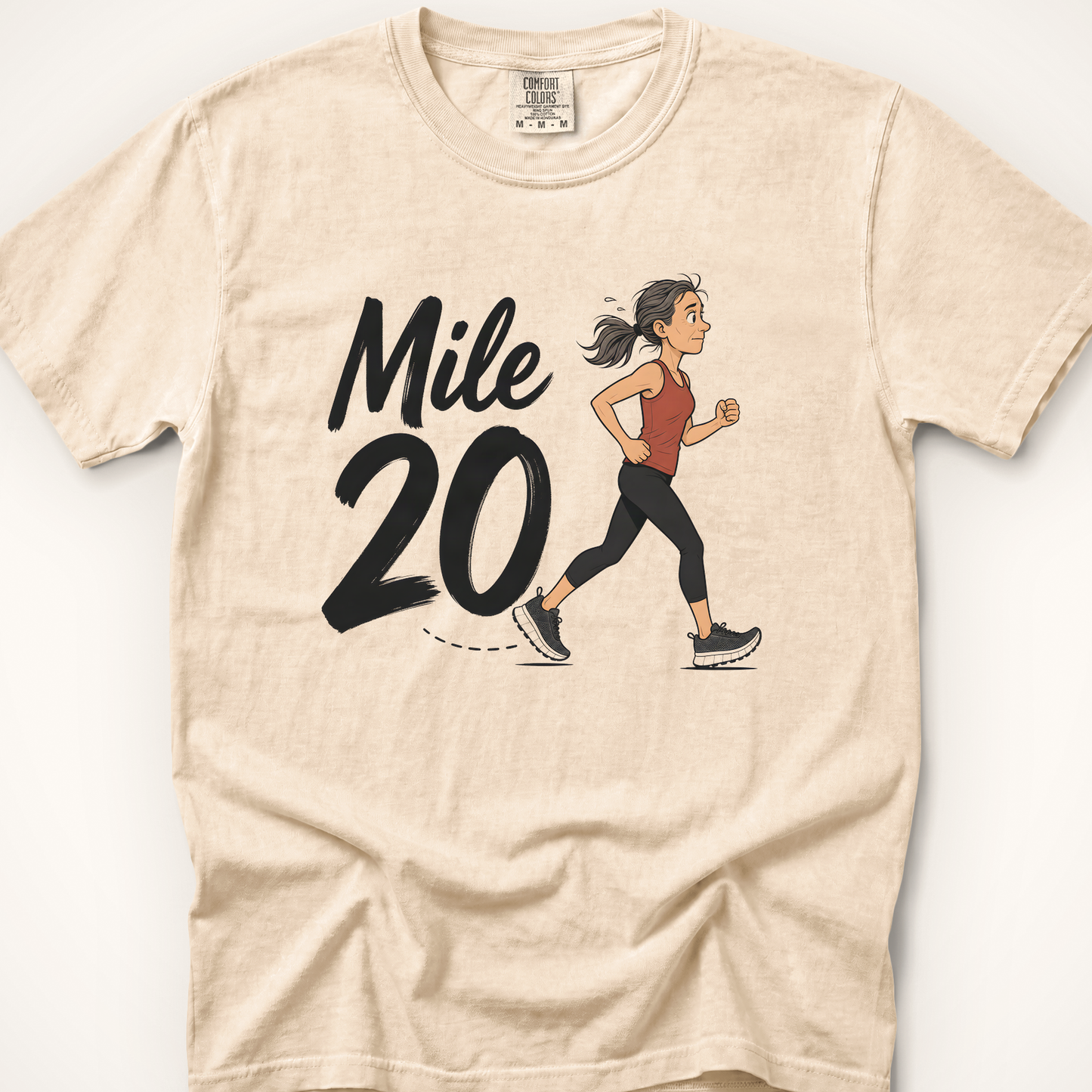 Mile 20 Runner T-Shirt - Ivory