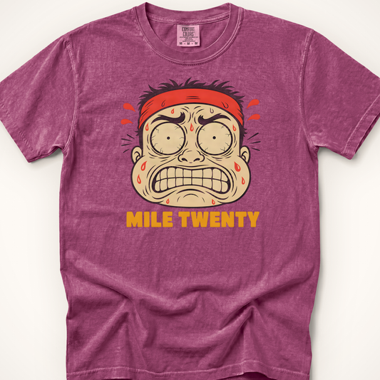 Mile Twenty Panic T-Shirt - Berry