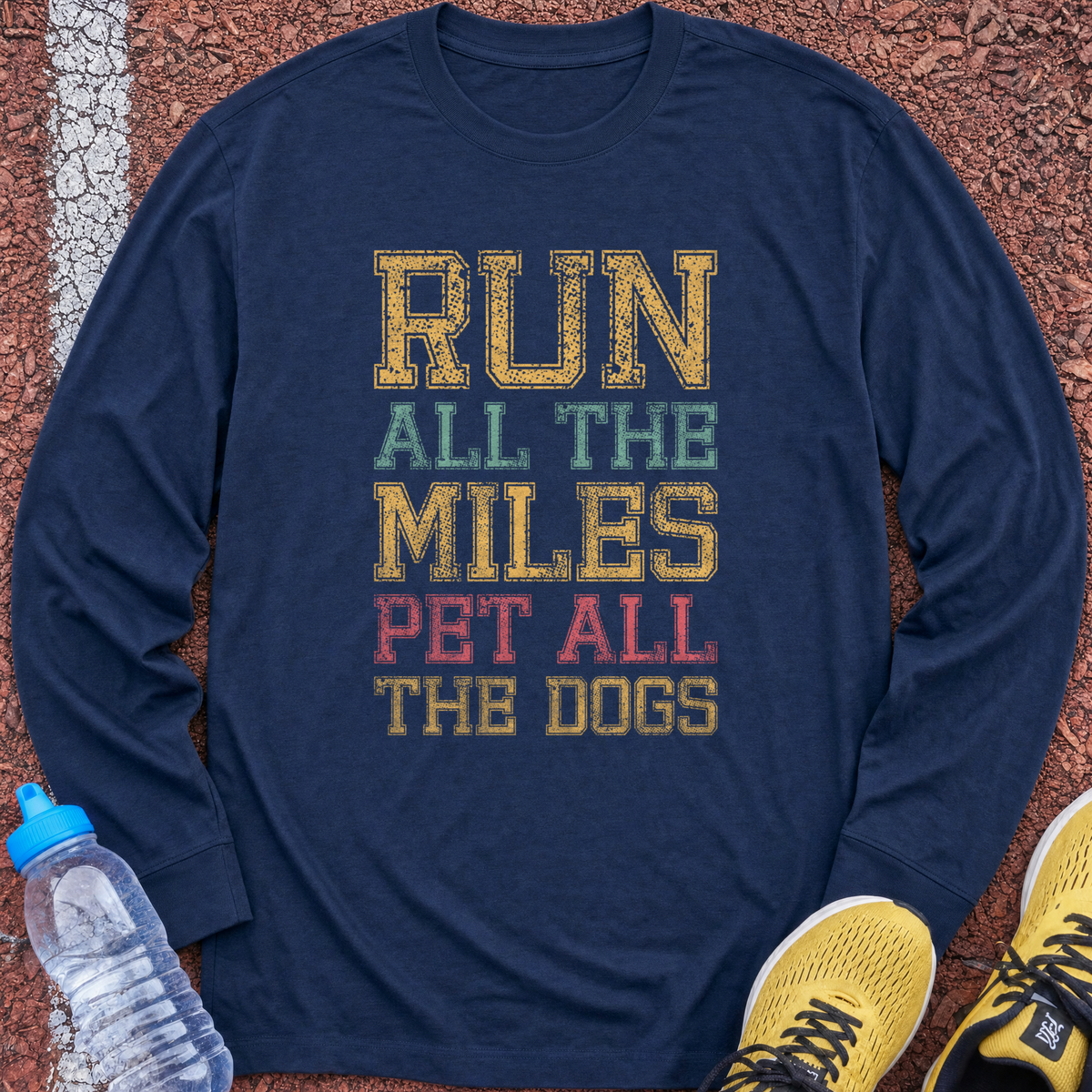 Miles & Dogs Long Sleeve - Navy