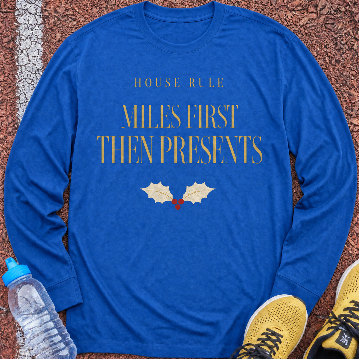 Miles First Then Presents Long Sleeve - Royal