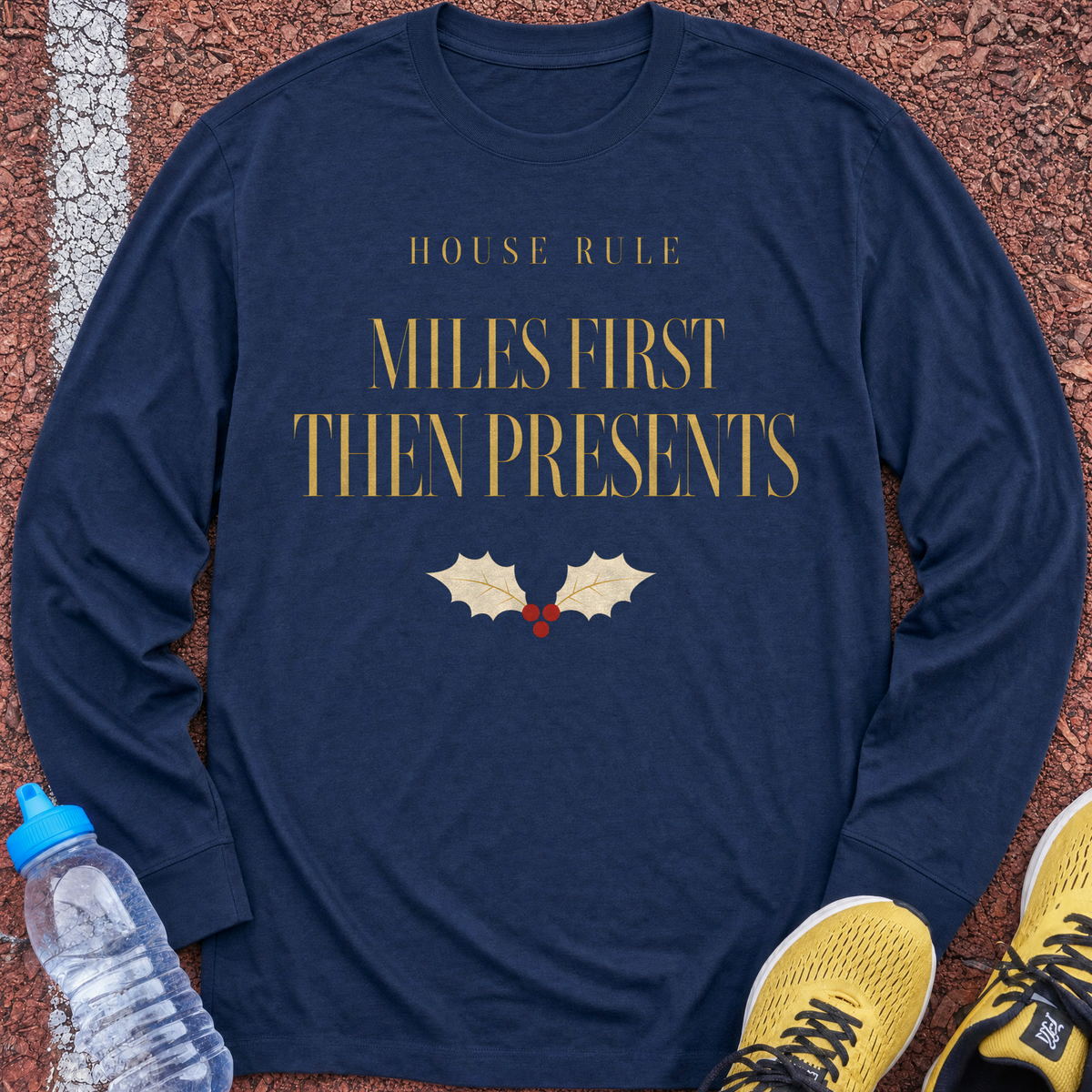 Miles First Then Presents Long Sleeve - Navy