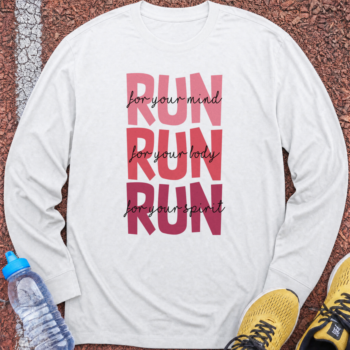 Mind, Body, Spirit Long Sleeve - White