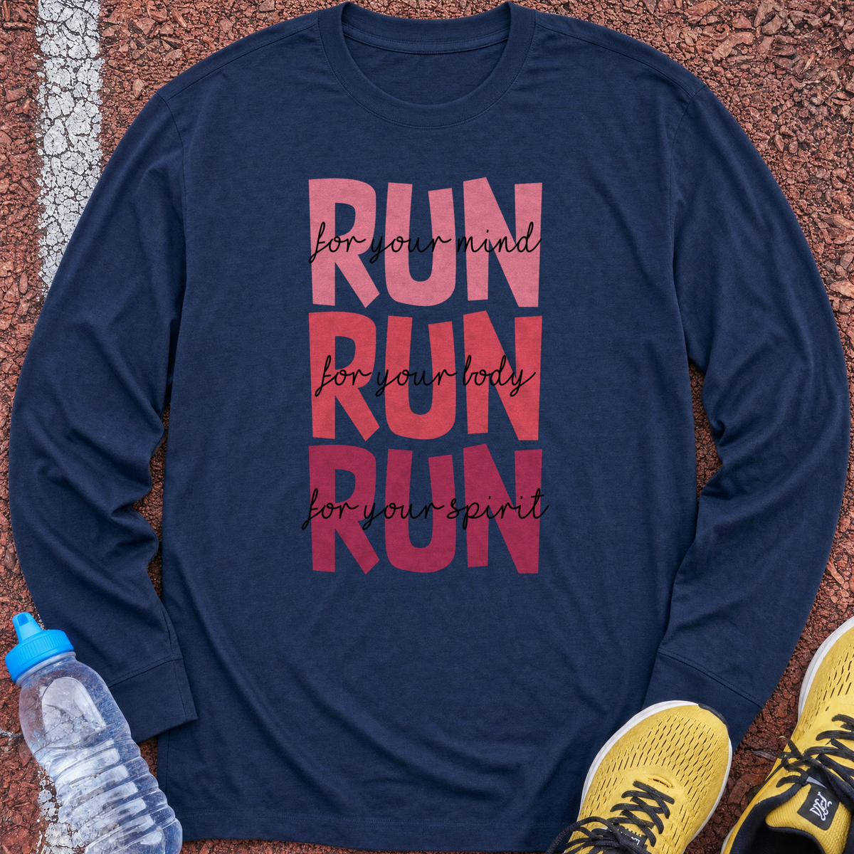 Mind, Body, Spirit Long Sleeve - Navy