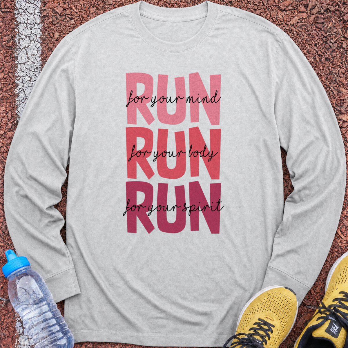 Mind, Body, Spirit Long Sleeve - Ash