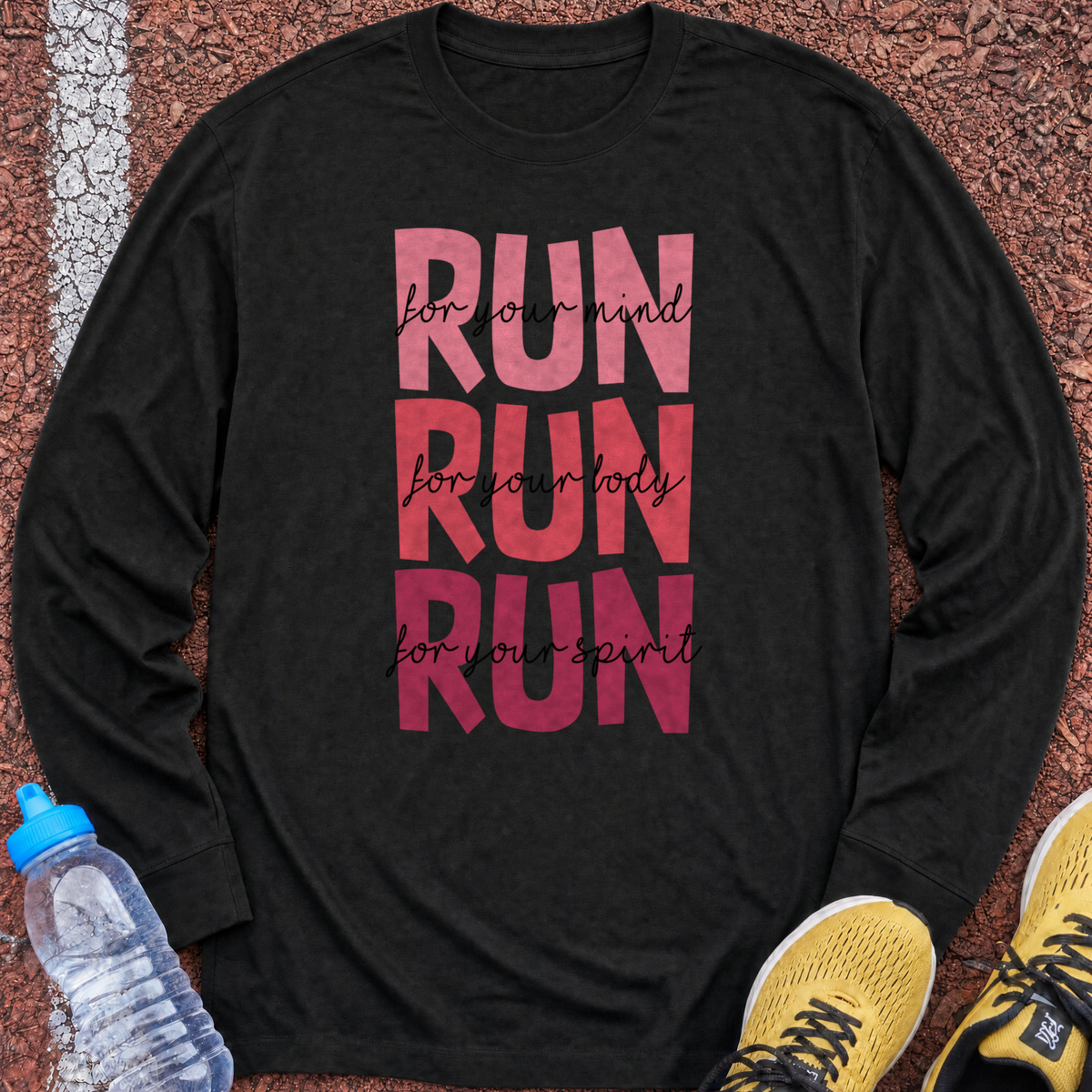 Mind, Body, Spirit Long Sleeve - Black