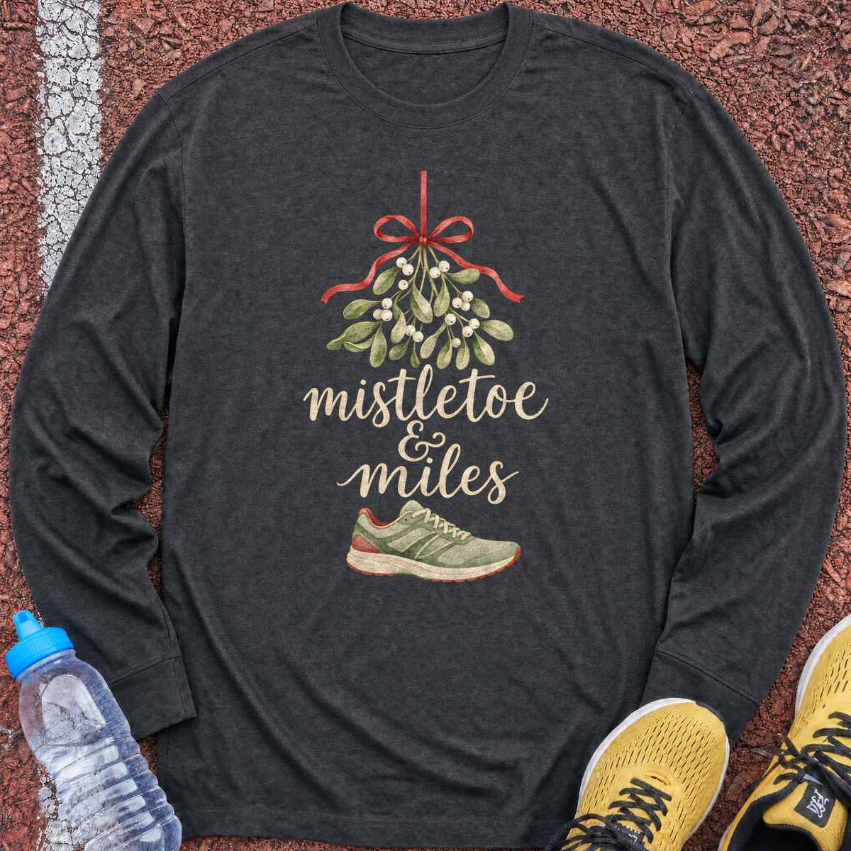 Mistletoe & Miles Long Sleeve - Dark Heather