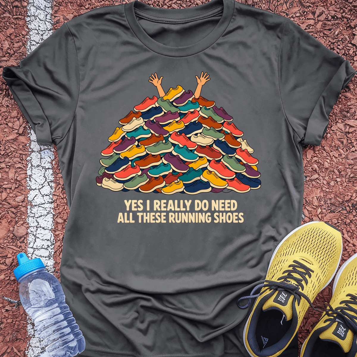 More Shoes T-Shirt - Charcoal