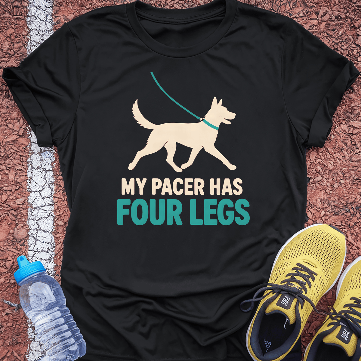 My Pacer Has Four Legs T-Shirt - Black